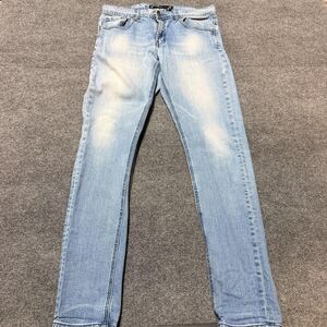Nineteen 91 Jeans Mens 32x31 Light Wash Skinny Straight Slim Fit Denim Pants